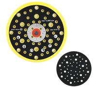 NewZC 150mm Plato Disco de Lijadora Orbital con Protector Plato de Lija Compatible con Mirka Ceros Deros - 6 Pulgadas 52 Agujeros Almohadilla Lijadora Redonda Plato Abrasivo para Pulir y Lijar