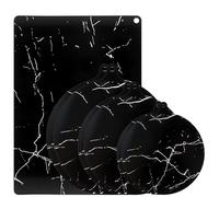 NewZC Alfombrilla Protectora Placa de Induccion 7 Piezas Esterilla Placa de Inducción de hasta 250°C - Rectangular Tapete de Silicona para Cocina de Inducción 18/22/24cm Adaptador Placa Induccion