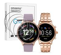 NEWZEROL 4 Piezas Compatibles con Protector de Pantalla de Fossil Gen 5 Carlyle HR película Protectora de Vidrio Templado de Alta resolución, Anti-rasguños, película Protectora