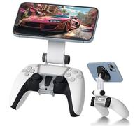 Newzerol Clip de Montaje para Teléfono con Controlador Magnético compatible para controlador PS5 Dualsense,Soporte ajustable MagSafe Accesorios para iPhone y Android Juegos de Transmisión Remota-Negro