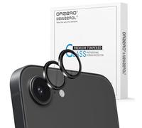 NEWZEROL Protector de Lente de Cámara Compatible para iPhone 16E, Protector de Anillo de Lente de Cámara de Vidrio Templado 9H -Negro