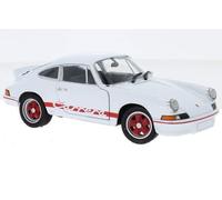 NEX Models Welly 24086W Porsche 911 Carrera RS 2.7 - Coche de juguete (escala 1973, escala 1:24), color blanco y rojo