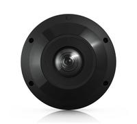 NexaCore Cámara IP Dome panorámica 360°, 12 MP, PoE+, ojo de pez, visión nocturna IR 15 m, IP66, IK10, negro, interior/exterior, 14,7 cm
