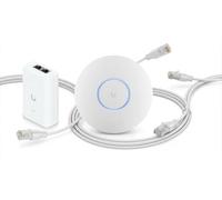 NexaCore Kit WiFi 7 con U7-LR - Punto de Acceso Profesional 1750 ft² (160 m²) - 5 Flujos Espaciales - PoE+ 30W Incluido - 2 Cables RJ45 Etherlighting - Red Inalámbrica de Alto Rendimiento