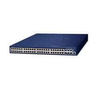 NexaCore Planet SGS-6310-48P6XR - Switch Managed L3 Stackable, 48× Poe+ 802.3at + 6×10G SFP+, alimentación redundada
