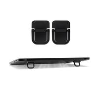 NexaGeniX 1 par de Mini Soportes Plegables for portátil, Elevador Teclado aleación Zinc, Invisible, Escritorio Soporte para Laptop(Negro)