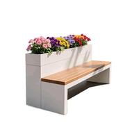 NexaGeniX Banco Jardinera Combo de Banco for jardineras, Asiento Integrado for macetas Flores(XS)