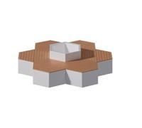 NexaGeniX Banco Jardinera Kit de Banco for jardineras Paisaje Comercial con 6 Asientos(Pequeño)