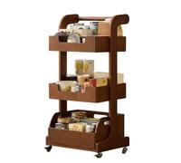 NexaGeniX Carro de Almacenamiento Rolling Snack Storage Cart Movable Organizer Shelf for Toys and Dining Room