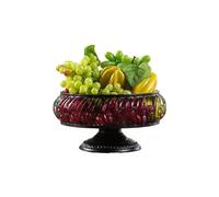 NexaGeniX Cesta de frutas, plato alto que mantiene las verduras frescas, bocadillos y dulces Centro de mesa frutero(Negro)