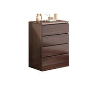 NexaGeniX Cómoda Gabinete de Almacenamiento casero Moderno con 4 cajones, cómoda Lujo for dormitorios y Salas Estar Mueble con cajones(Bruin)