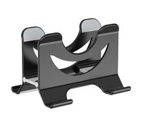 NexaGeniX Elevador para portátil Soporte Vertical for portátil de Escritorio, de plástico con Bloqueo automático por Gravedad y Estante Lateral. Soporte para Laptop(Negro)