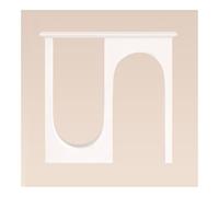 NexaGeniX Mesa de Entrada Mueble de Entrada Moderno Madera, Mesa for Pasillo, Consola Doble Curva detrás la del sofá for Sala Estar, vestíbulo, Dormitorio(Blanco,Grande)