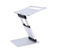 NexaGeniX Soporte Plegable for portátil, Altura Ajustable, Elevador de Aluminio, Soporte refrigeración Escritorio Soporte para Laptop(Silver)