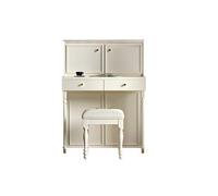 NexaGeniX Tocador Vintage francés Que adopta el Estilo nórdico y cremoso en su Dormitorio Principal Tocador con Espejo