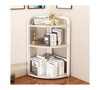 NexaGeniX Vitrina Estante esquinero de 3 Niveles, estantería Blanca, Organizador Almacenamiento for encimera, estantes exhibición for Cocina, baño, Oficina, pie Que Ahorra Espacio Estante para Libros