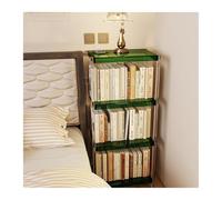NexaGeniX Vitrina Estantería de acrílico, Estante Piso, estantería Simple, Almacenamiento for Sala Estar del hogar Estante para Libros(Green)