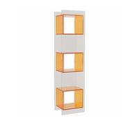 NexaGeniX Vitrina Estantería De Acrílico Simple, Múltiples Capas, Vitrina Almacenamiento Piso A Pared, Librería Pequeña En La Sala Estar Estante para Libros(Orange)