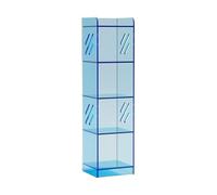 NexaGeniX Vitrina Estantería de Almacenamiento Moderna Minimalista múltiples Capas, estantería exhibición Piso acrílico for Oficina en casa Estante para Libros(Blue)
