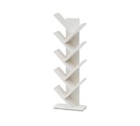 NexaGeniX Vitrina Estantería de Madera Maciza, estantería for Libros con imágenes Suelo, for Almacenamiento for Sala Estar y Dormitorio, Sencilla árbol Multicapa Estante para Libros(132cm)