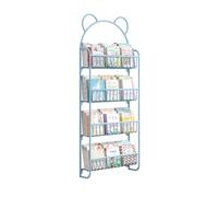 NexaGeniX Vitrina Estantería de Pared, Estante Almacenamiento Libros ilustrados Arte Hierro Simple, montado en la Puerta Que Ahorra Espacio Estante para Libros(67cm)