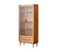 NexaGeniX Vitrina Librería de Estudio con Almacenamiento for Libros, Armario for Sala Estar, cajonera Pared Puertas Vidrio Estante para Libros