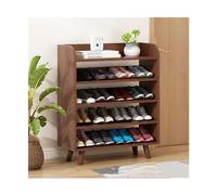NexaGeniX Zapatero Entrada recibidor Organizador de Zapatos Madera 4/5/6 Niveles, estantes Almacenamiento Independientes for Entrada, Estante Organizador Armario Pino Duradero(83x29x99cm)