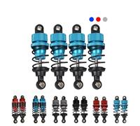 NexaPart RC Accesorios 4 amortiguadores de Aceite de Aluminio for chasis de Coches de Carreras de Drifting Tamiya TT-02, TT-01, M05 y M06 a Escala 1/10.(Grey-55mm-4Pcs)