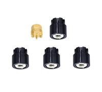 NexaPart RC Accesorios 4 Tuercas de Rueda M2 con Tapa de Bloqueo, bujes de Aluminio mejorados for Coche RC Crawler Axial SCX24, Cerrojo Gladiator Ford Bronco, Piezas(Nero)