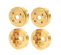 NexaPart RC Accesorios Contrapesos de Rueda de latón Pesado for Carcasa de transmisión del Portal Exterior, Piezas de actualización for RC Crawler FMS Xiaoqi FCX24 FCX18 1/24(4PCS)