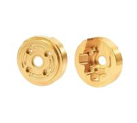 NexaPart RC Accesorios Contrapesos de Rueda de latón Pesado for Carcasa de transmisión del Portal Exterior, Piezas de actualización for RC Crawler FMS Xiaoqi FCX24 FCX18 1/24(2PCS)