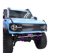 NexaPart RC Accesorios Parachoques Delantero y Trasero Modular Ajustable de Aluminio CNC for 1/10 RC Crawler LCG TRX4 SCX10 Capra Comp Builds, actualizaciones de chasis(Purple with Fairlead)