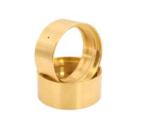 NexaPart RC Accesorios Pesas de Rueda Beadlock de latón de 1,9 Pulgadas (95 g/Unidad), Anillos de sujeción internos for 1/10 RC Crawler SCX10 II 90046 D90 TRX4 Element Enduro(2PCS Brass Gold)