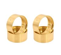 NexaPart RC Accesorios Pesas de Rueda Beadlock de latón de 1,9 Pulgadas (95 g/Unidad), Anillos de sujeción internos for 1/10 RC Crawler SCX10 II 90046 D90 TRX4 Element Enduro(4PCS Brass Gold)