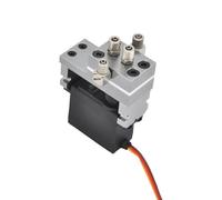 NexaPart RC Accesorios Válvula hidráulica CNC Grande de 6 MPa, 1/2/3 Canales, con servomotor estándar MG995 de 10 kg, Retorno de Aceite, posición Intermedia for Excavadora RC 1:14/1/12(1CH Valve)