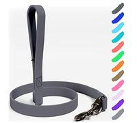 NexaPaw Biothane - Correa para perro extra resistente, fabricada en Estados Unidos, correas impermeables para perros grandes, medianos y pequeños, correa de nailon con revestimiento fuerte con
