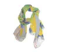 Nexawaveo Bufanda ligera para mujer, diseño de perro caballero, vintage, a la moda, pashmina, chales elegantes, Pintura al óleo azul mariposa, 90x180（CM）