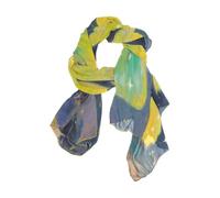 Nexawaveo Bufanda ligera para mujer, diseño de perro caballero, vintage, a la moda, pashmina, chales elegantes, Mariposa mágica estrellada-1, 90x180（CM）