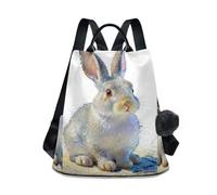 Nexawaveo Enchanted Rabbit Aura - Mochila antirrobo para mujer, mochila de viaje para senderismo, camping