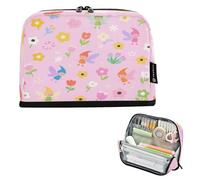 Nexawaveo Estuche organizador de gran capacidad de 8.3 x 5.9 pulgadas, con diseño de hadas encantadoras para la escuela, oficina, viajes