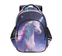 Nexawaveo Mochila escolar ligera para niños y niñas, para primaria, preescolar, Lindos unicornios pastel, Small, Mochilas de viaje