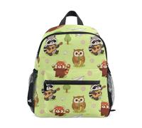 Nexawaveo Mochila para niños pequeños preescolar, mochila de jardín de infantes con etiqueta de nombre para niños y niñas, Jungle Band Pals, Medium, Mochilas Daypack