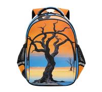 Nexawaveo Mochila preescolar para niños y niñas de 3 a 8 años, Dead Tree Desert Art Orange, Medium, Mochilas de viaje