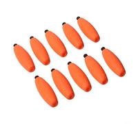 Nexbrill 10pcs Peg Floats Bobbers de pesca de espuma de alta densidad para aparejos de trucha Crappie, profundidad ajustable, visibilidad brillante, todas las especies (L naranja)