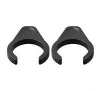 Nexbrill 2 piezas de pedal de bicicleta plegable hebilla de bloqueo de liberación rápida para Brompton para mks Tiparts seguro anti-aflojamiento cubierta de protección fácil de instalar ABS (negro)