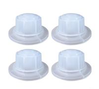 Nexbrill Accesorios de ventilador eléctrico Tuerca fija para ventiladores de mesa y pared, pieza de repuesto de plástico con rosca inversa, 50 x 22 mm, interior de 8 mm (blanco)