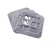Nexbrill Almohadillas de limpieza de repuesto compatibles con robot de limpieza de ventanas HUTT W9, paños de microfibra lavables, paquete de 4