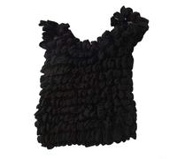 Nexbrill Bolsa de compras elástica de gran capacidad, elástica, antiarrugas, bolsa de almacenamiento de burbujas, reutilizable, para supermercado, viajes, mandados diarios, color negro, 45 x 57 cm