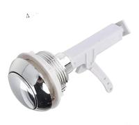 Nexbrill Botón ABS para tanque de inodoro de repuesto de válvula de descarga de un solo empuje, accesorio de tapa de cisterna de baño de ahorro de agua, 12 x 5 cm, compatible con agujeros estándar
