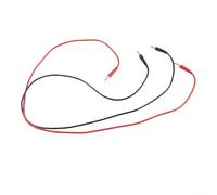 Nexbrill Cables de prueba de multímetro de 4 mm, conectores banana a banana con clips de cocodrilo 15 A 1 m, rojo y cable, juego de 2 para pruebas eléctricas, fuente de alimentación, uso en